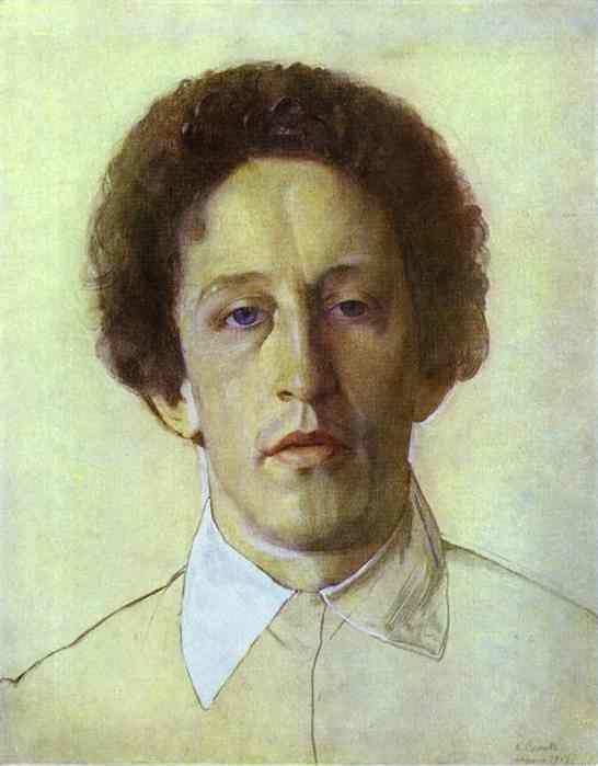 Constantin Somov. Portrait of Alexander Blok.
