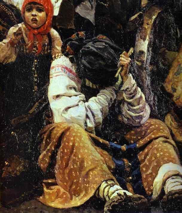 Vasily Surikov. Morning of the Strelets' Execution. Detail.