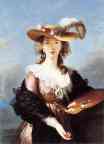 Louise-Elisabeth Vigée-Lebrun. Self-Portrait in a Straw Hat.