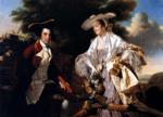 Joseph Wright of Derby. Peter Perez Burdett and His First Wife Hannah.
